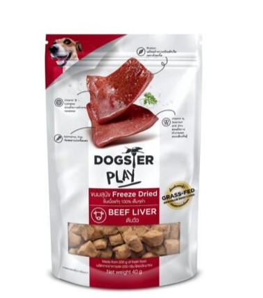 Dogster Play 40g Freeze Dried Beef Liver