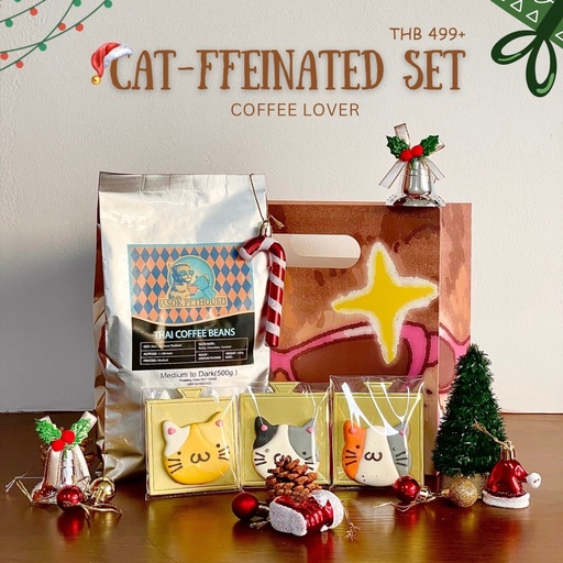 CAT-FFEINATED Gift set bag